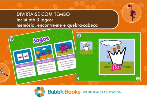 Tembo, el pequeño elefante. Libro interactivo infantil. Juegos de Memoria y Puzzle para niños. Aprende a leer con Tembo, una genial app educativa screenshot 4