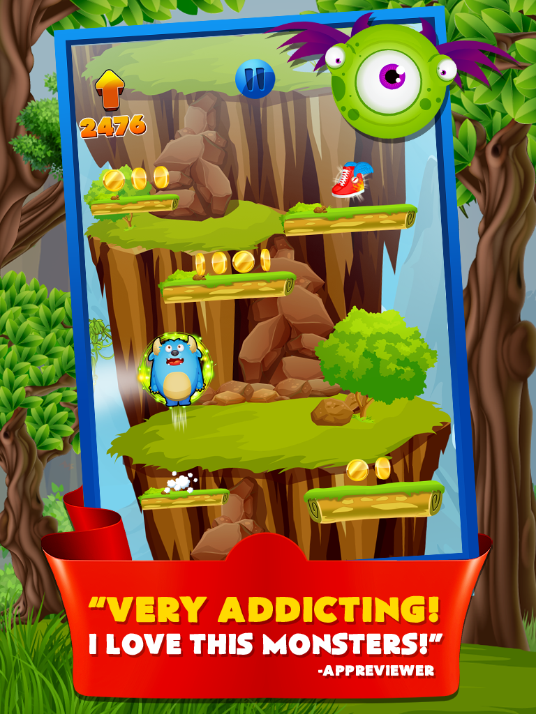 Monster Hop 2 - The Classic Squad of Dash Pets and Jump Dot Deluxe Free