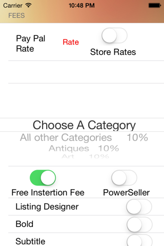 eBay Fee Calculator (U.S) screenshot 2