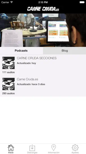 Captura de pantalla de Carne Cruda en iPhone 1