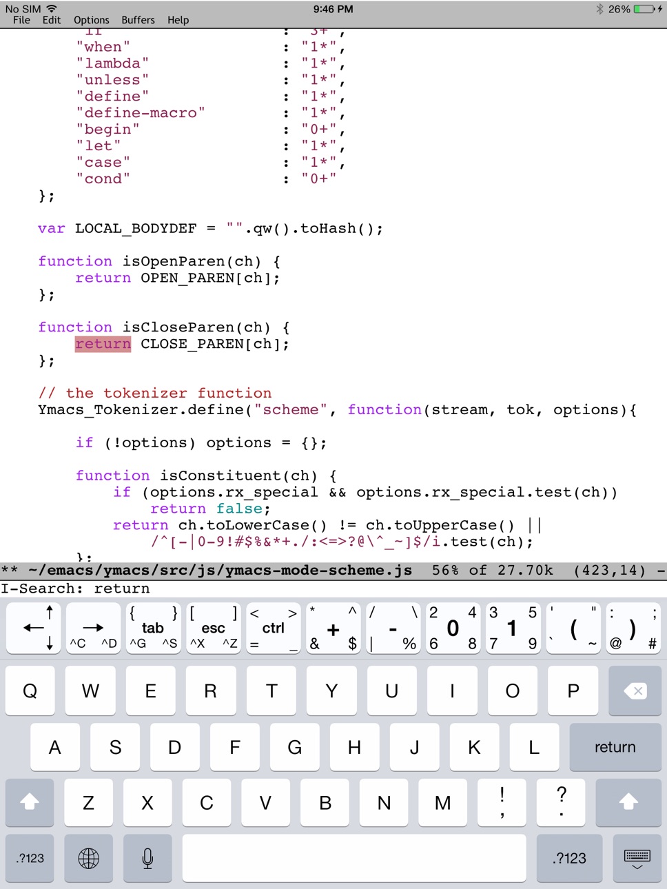iPad screenshot