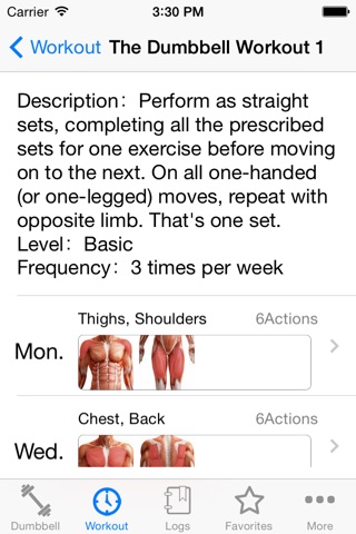 The Dumbbell Workout screenshot 3