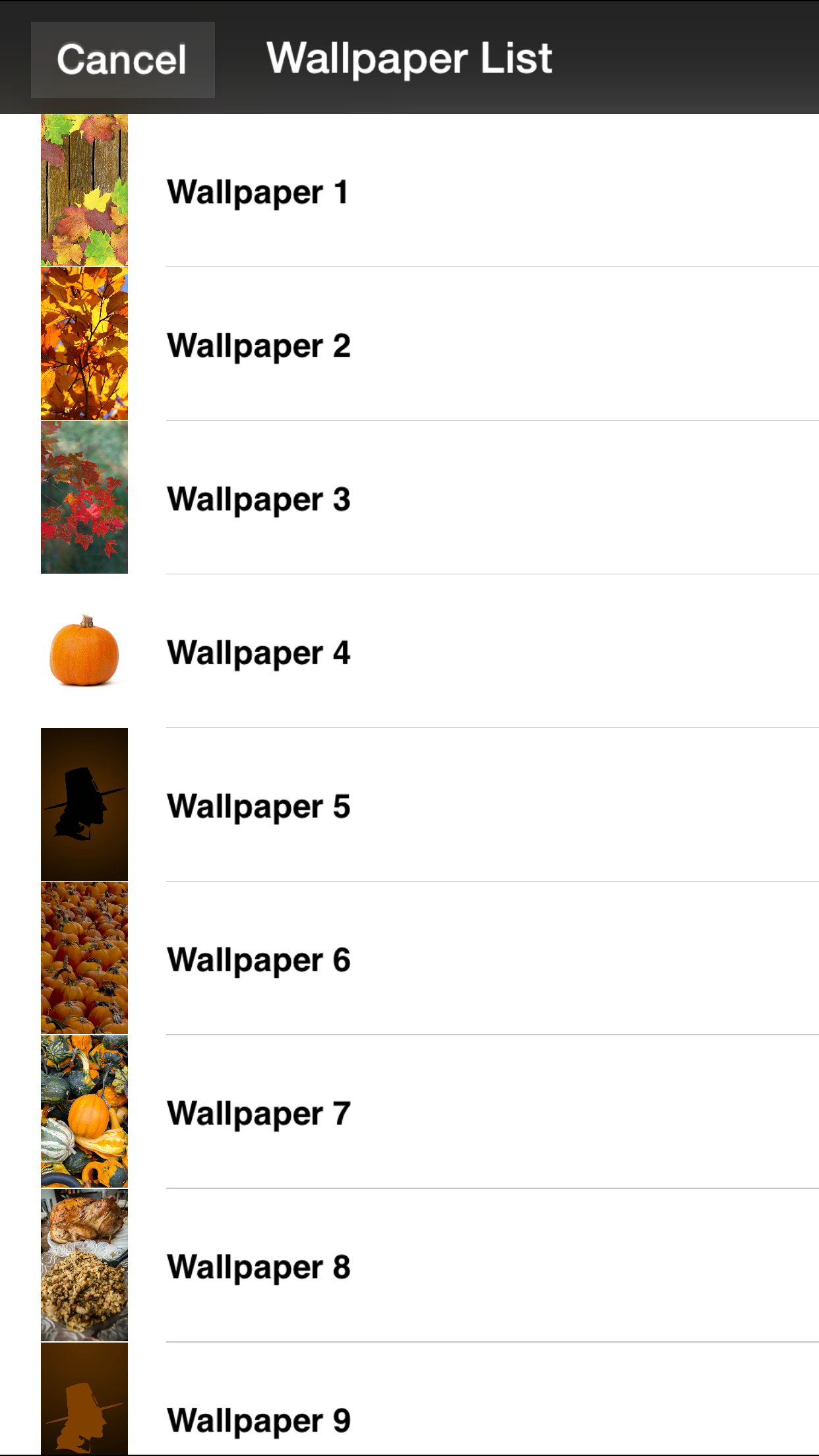 Thanksgiving All-In-One (Countdown, Wallpapers, Recipes)