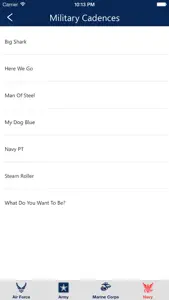 U.S. Military Cadences — Army, Navy, Air Force, & Marine Corps screenshot #4 for iPhone