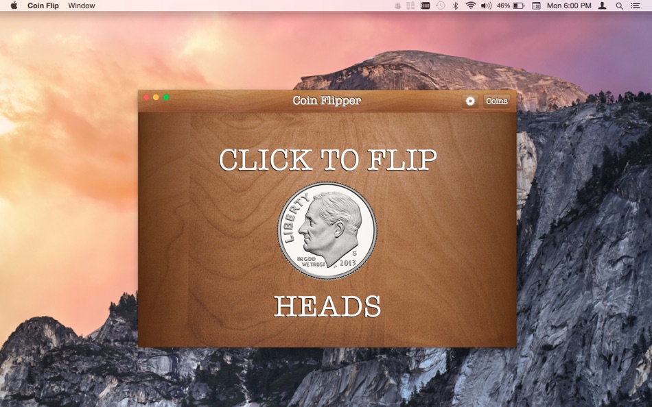 #3. Coin Flip (macOS) 由: App Tyrant Corp