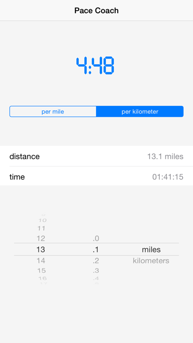 Pace Coach Free Pace Calculator iPhone screenshot 4 - Health & Fitness app