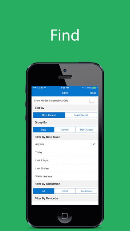 Screenshots - Find, Share, and Delete Screenshots