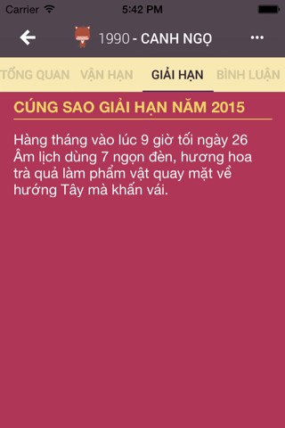 Tử Vi 2015 - Ất Mùi screenshot 4