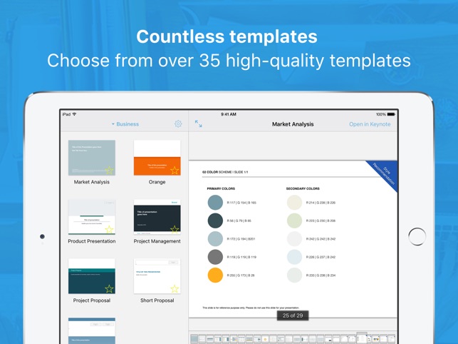 templates for keynote pro