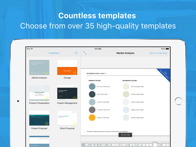 Templates for Keynote Pro Screenshot