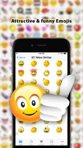 Emoji - Free Color Emojis stickers for whatsapp, Facebook, Messages & Email screenshot #1 for iPhone