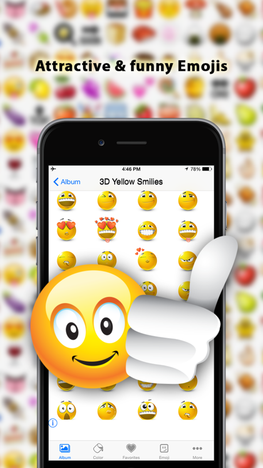 #1. Emoji - Free Color Emojis stickers for whatsapp, Facebook, Messages & Email (iOS) 由: Romman Smart Applications LLC