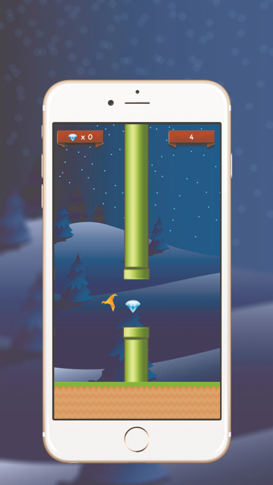 Screenshot #2 pour Flappy Paper Bird - top free bird games