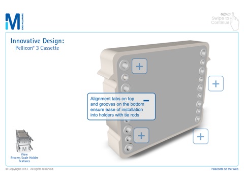Pellicon® 3 Cassettes Animation EMD Millipore screenshot 2