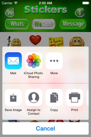 3D Stickers Lite, Messages screenshot 4