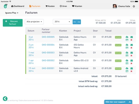 Gekko Accounting for iPad screenshot 2