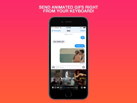 Screenshot #4 pour Animated Adult GIF Keyboard