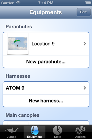 EasySkydiveLog screenshot 3