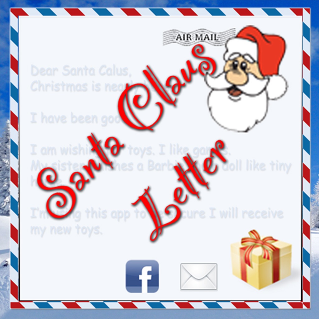 Santa Claus Letter: Merry Christmas icon