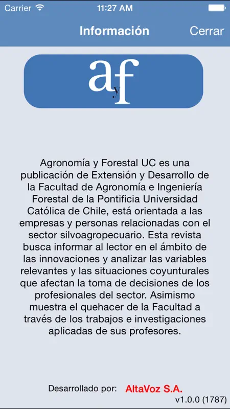 Agronomía y Forestal UC screenshot 1 of 3