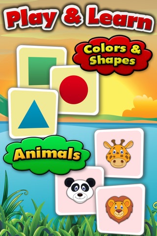 Super Pairs: Cards Match - Pair Matching Puzzle Game for Kids with shapes, colors, animals, letters and numbersのおすすめ画像2