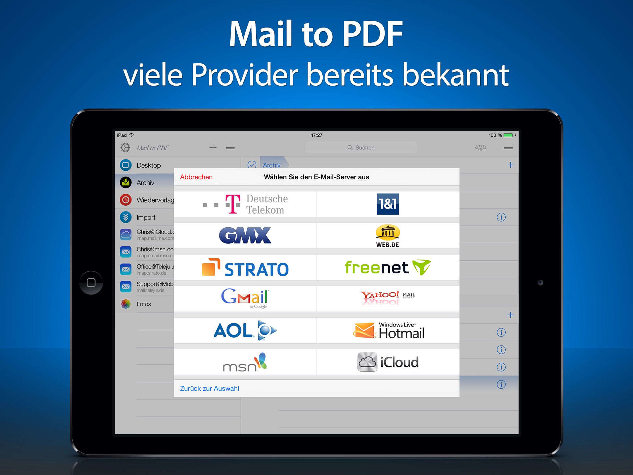 Mail to PDF - Importer and Archivist for e-mails screenshot 2