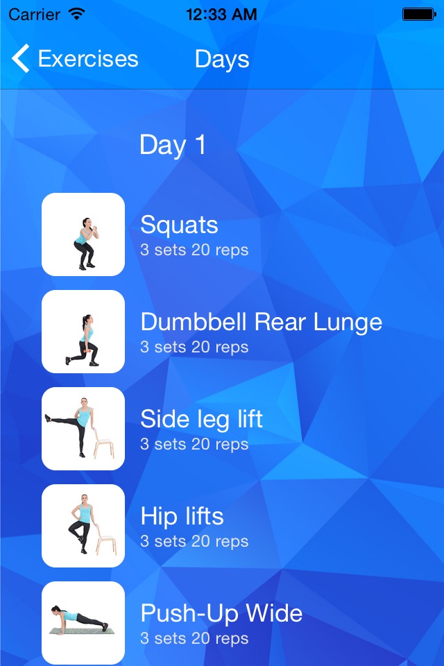Easy Fitness Workouts for Women screenshot 2