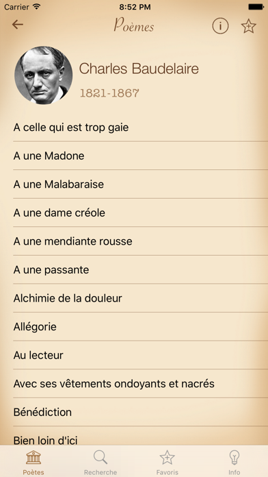 Poésie Français Screenshot