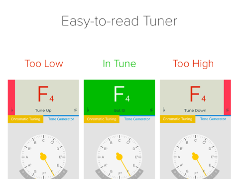 Screenshot #5 pour insTuner Free - Chromatic Tuner