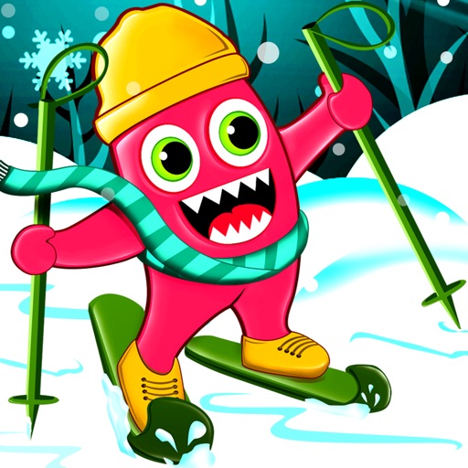 Monster Ski : The Winter Skiing Forest Creature - Gold Icon