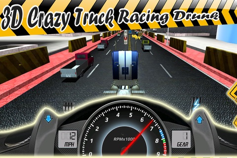 3D Crazy Truck Racing Drunk screenshot 4
