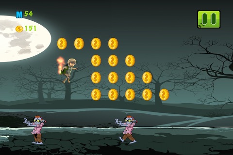 Zombie Brain Buster - Flying Hero Mania  Free screenshot 2