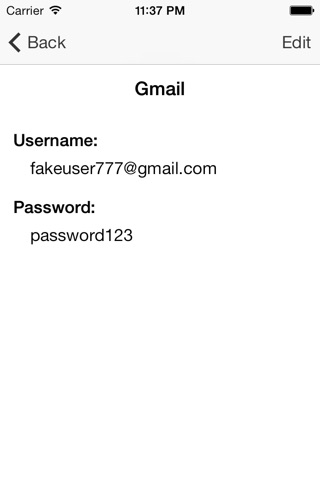 iPasswords screenshot 2