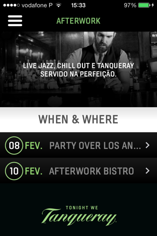 Afterwork by Tanqueray screenshot 4