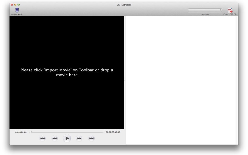SRT Extractor for Closed Caption and Subtitles for Mac OS X - 1.1 - (macOS)