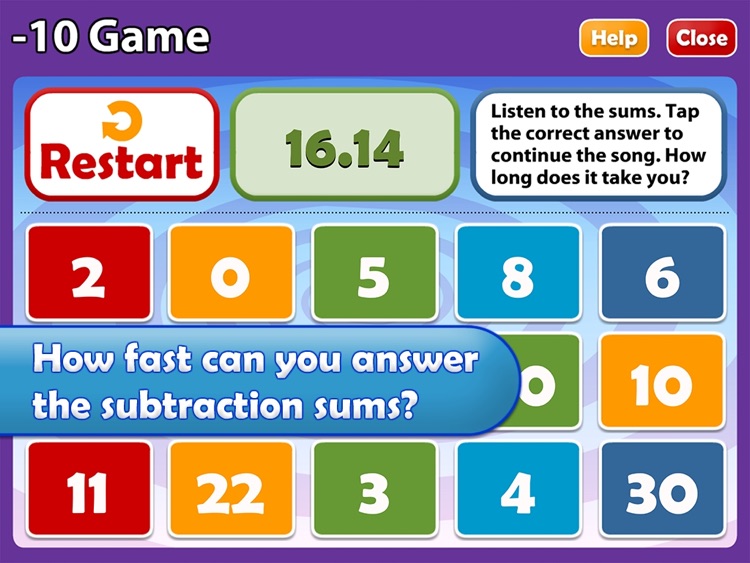 Maths Songs: Subtraction HD screenshot-3