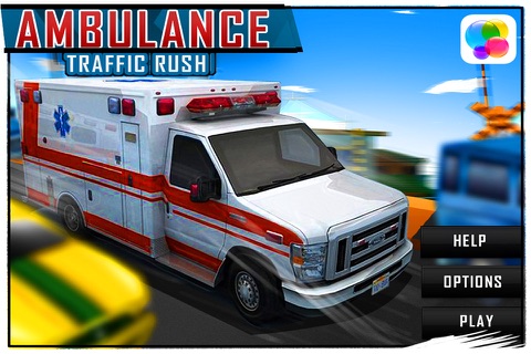 Ambulance Traffic Rush screenshot 2