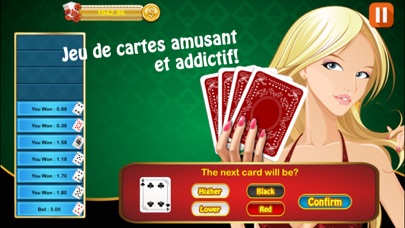 Screenshot #1 pour HiLo casino jeu de cartes