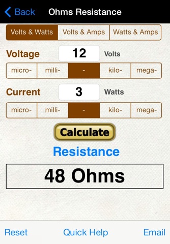 Ohms Law for Power EduCalc screenshot 2