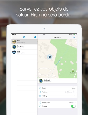 Screenshot #4 pour Find My Stuff - Retrouvez les clés, le portefeuille, la voiture ou les autres objets en quelques secondes!