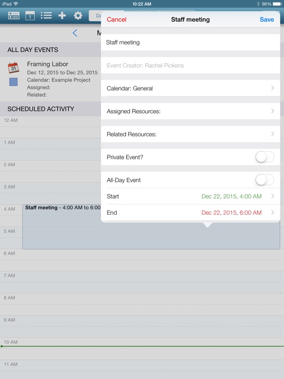 OnSite Calendar Pro