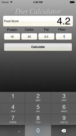 Game screenshot DietCalculator Free apk