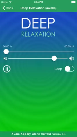Game screenshot Deep Relaxation Hypnosis AudioApp-Glenn Harrold hack