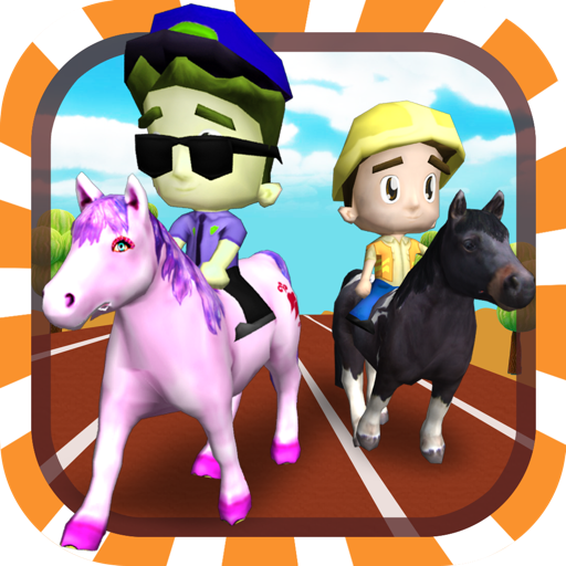 Horse Racing 3D Free (Kids Edition) icon