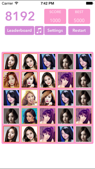 Screenshot #3 pour 2048 - Female Kpop Edition