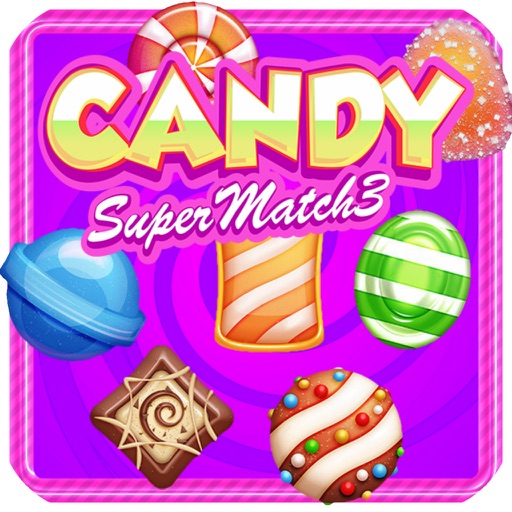 Candy Super Match 3 - A fun & addictive puzzle matching game icon