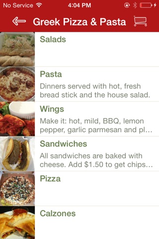 Greek Pizza & Pasta screenshot 2