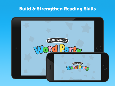 Multi-Syllabic Word Party iPad screenshot