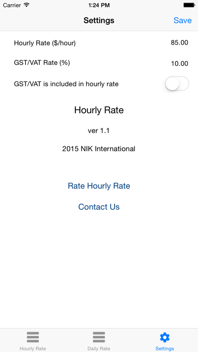 Hourly Rate screenshot