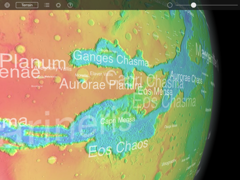 Mars Globe HD iPad screenshot 4 - Education app